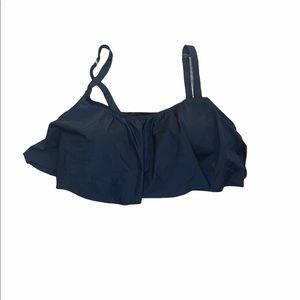 Torrid Swim top black flounce size 1